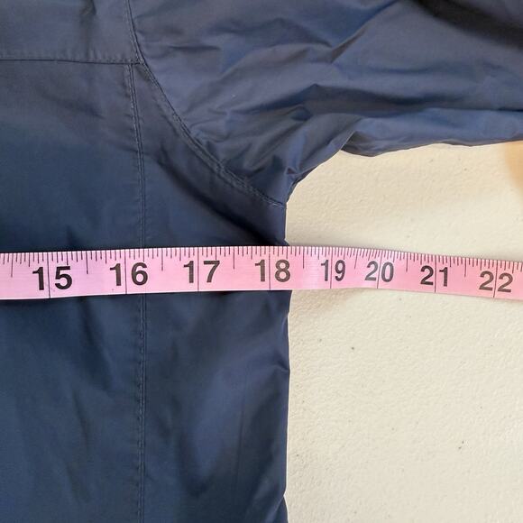 Columbia Omni-Tech Rain Wind Hooded Full Zip Blue Jacket Coat Boys L 14/16 - Picture 7 of 8